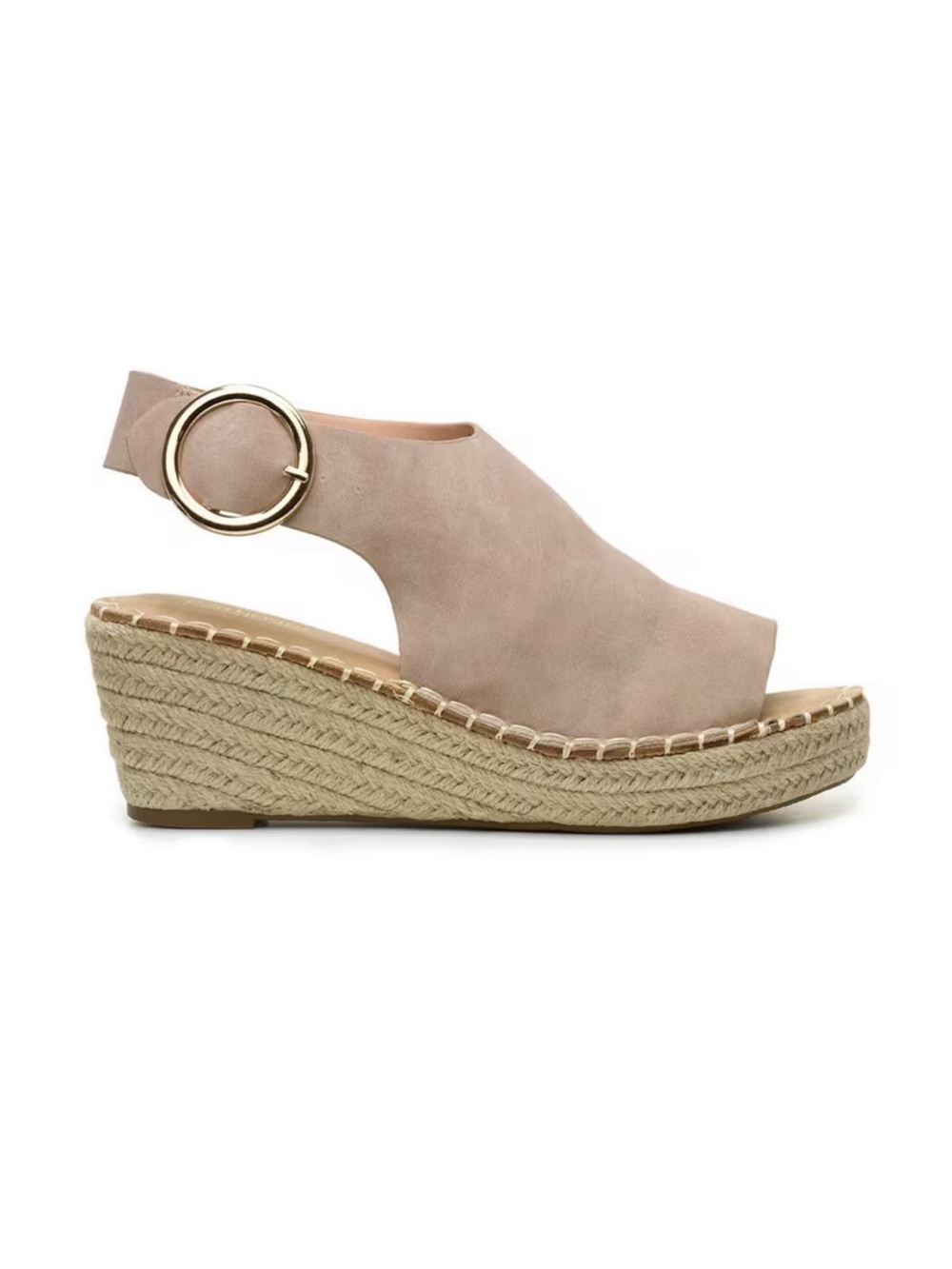 NWOT Catherine Malandrino Espadrille CirKly Wedge Sandals 7.5 Beige